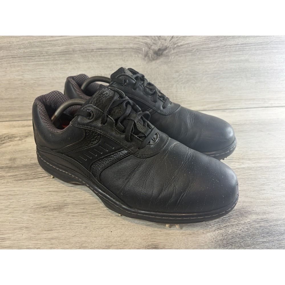 FootJoy Black Leather Lace Up Men's Golf Shoe Size 10.5 XW Style Code 54018